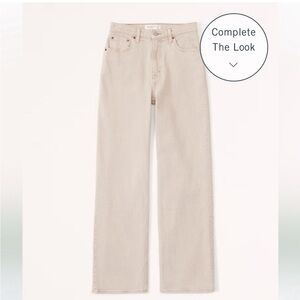 Abercrombie the 90s Relaxed Jean High Rise SIZE 24 short